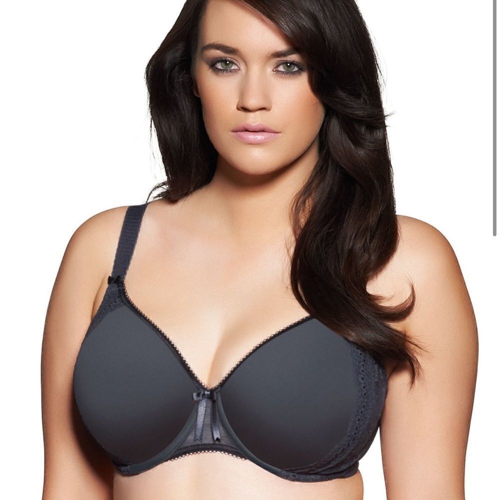 Elomi Hermione Charcoal Underwired
Bandless Molded Bra EL8120 Sz-42E Usa